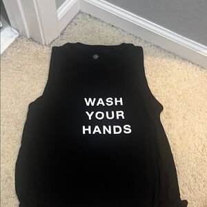 Noli Black Muscle Tee with Bold Message